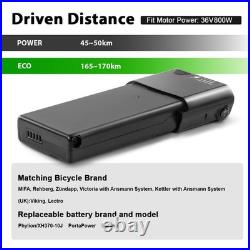 36V10.4Ah Li-ion Electric Bicycle Rear Battery Pack for MIFA, Viking, Lectro