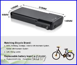 36V10.4Ah Li-ion Electric Bicycle Rear Battery Pack for MIFA, Viking, Lectro