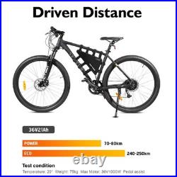 36V21Ah Electric Bike Lithium-ion Battery for 250W-1000W Motor + 3A Charger