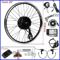 36V250W 20Front E-bike Motor Electric Bicycle Hub Motor Conversion Kit Black