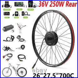 36V250W Hub Motor Rear Wheel 26''27.5700C Ebike Conversion Kit Electric Bicycle