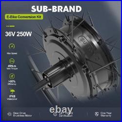 36V250W Hub Motor Rear Wheel 26''27.5700C Ebike Conversion Kit Electric Bicycle