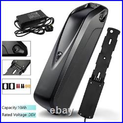 36V 10AH Electric Bicycle Ebike Battery Pack Downtue for 500W 750w 350w Motor
