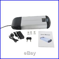 36V 10A Li-ion Electric E-Bike Battery Pack Kit Lockable +Keys Fit Motor 500W