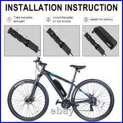 36V 10Ah e-bike Battery Electric Bicycle for Motor 750W 350W 500W Downtube 370WH