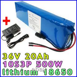 36V 20Ah 10S3P 500W Lithiu ion battery Pack Ebike Electric bicycle motor scooter