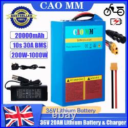 36V 20Ah Lithium Battery 200W-1000W E-bike Electric Motor Rear Wheel XLR Charger