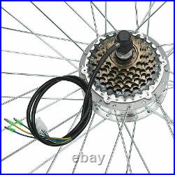 36V 250W 26 Electric Bicycle Motor Conversion Kit E Bike Rear Wheel PAS Hub