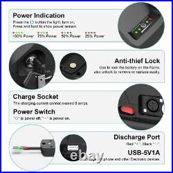 36V 26Ah Ebike battery Li-ion LG Cells For 250w-700w Electric Bike Motor USB