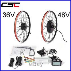 36V 48V Electric bike Conversion Kit 250W-1500W bike Motor Wheel 20-29in