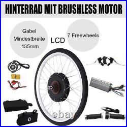 36V 500W Electric Bicycle Motor Conversion Kit E-Bike Cycling for Rear Wheel 26