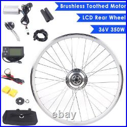 36V Rear Wheel E-bike 28 Electric Bicycle E Bike Conversion Motor Kit LCD