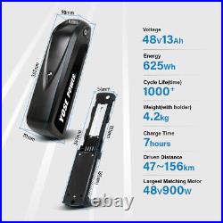 48V13Ah Downtube Electric Bike Battery for 250w-500w Motor with USB Charge Port