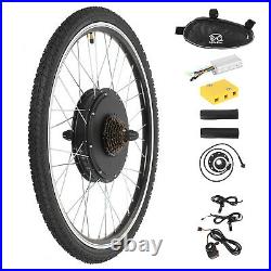 48V1500W Front Electric Bicycle Motor Conversion Kit EBike Wheel Cycling Hub 26