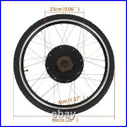 48V1500W Rear Electric Bicycle Motor Conversion Kit EBike Wheel Cycling Hub 26