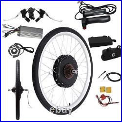 48V 1000W 26 Electric Bicycle Conversion Kit Speed Rear Wheel Motor Hub E-Bike