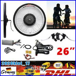 48V 1000W 26 Electric Bicycle E-Bike Front Wheel Hub Motor Conversion Kit