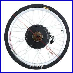 48V 1000W 26'' Electric Bicycle Motor Conversion Hub Kit Rear Wheel E Bike CE
