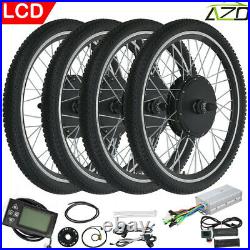 48V 1000W 26 Rear Electric E-Bike Bicycle Wheel Motor Conversion Kit LCD Meter