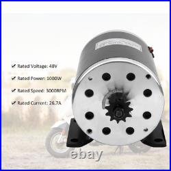 48V 1000W DIY High Speed DC Brush Gear Electric Bicycle Motor For Scooter E AM