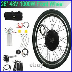 48V 1000W Electric Bicycle Motor Conversion Kit E-Bike Front Wheel 26 Motor Hub
