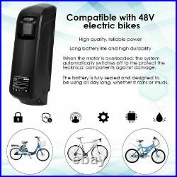 48V 10Ah Li-ion Lithium E-Bike Battery Fit Motor Power 1000W Electric 2A USB