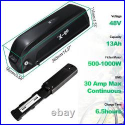 48V 13AH 1000W 500W Ebike electric Bicycle lithium Battery Mid Motor Bafang 30A