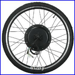 48V 1500W Rear Electric Bicycle Motor Conversion Kit EBike Wheel Cycling Hub 26