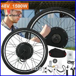 48V 1500W Rear Motor Wheel Conversion Kit 26 For Electric Bicycle E-Bike Clying