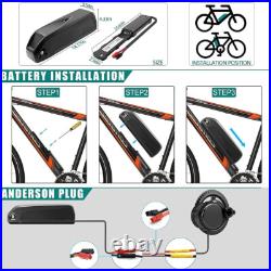 48V 15Ah 250W 500W 1000W Hailong Li-oin Battery Electric Bike Downtube Battery