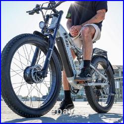 48V 17.5Ah E-Bike 26 Fat Tyre Electric Mountain Bike Dual Motor UK Stock(Used)