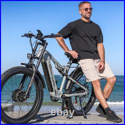 48V 17.5Ah E-Bike 26 Fat Tyre Electric Mountain Bike Dual Motor UK Stock(Used)