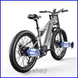 48V 17.5Ah E-Bike 26 Fat Tyre Electric Mountain Bike Dual Motor UK Stock(Used)