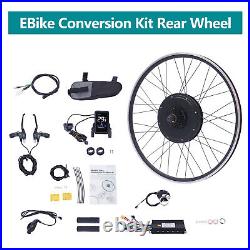 48V 1KW Brushless E-Bike Electric Bike Rear Wheel Hub Motor Conversion Kit 700C