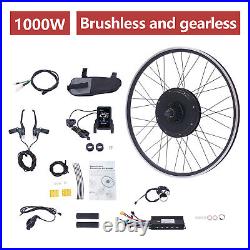 48V 1KW Brushless E-Bike Electric Bike Rear Wheel Hub Motor Conversion Kit 700C