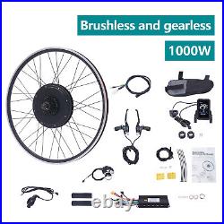 48V 1KW Brushless E-Bike Electric Bike Rear Wheel Hub Motor Conversion Kit 700C