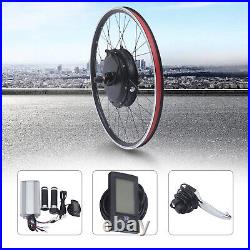 48V 1.5KW 26'' LCD E Bike Rear Wheel Motor Conversion Kit Electric Bicycle Motor