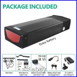 48V 20AH E-bike Lithium Battery For 02000W Electric Bike Motor with Rear Rack