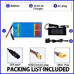 48V 20AH Lithium Battery Pack 1500W Electric Bicycle Motor Kits XLR Charger XT60