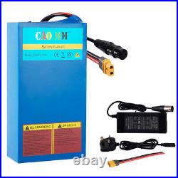 48V 20AH Lithium Ebike Battery for 200W-1500W Electric Bicycle Motor XLR Charger