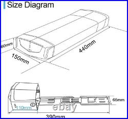48V 20Ah 36V 13AH e-bike Battery Electric Bicycle Rear Rack Carrier 750W 1500W