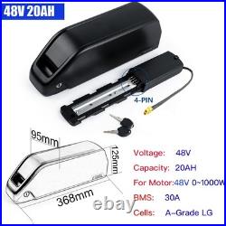 48V 20Ah Ebike Li-ion battery For 250w 750w 2000w Electric Bike Motor LG Cells
