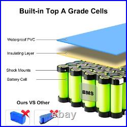 48V 24Ah Electric Scooter Bike Lithium Li-ion Battery For 50W-2000w E-bike Motor