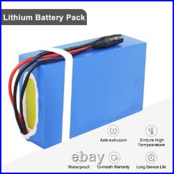 48V 24Ah Electric Scooter Bike Lithium Li-ion Battery For 50W-2000w E-bike Motor
