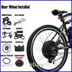 48V 26 Wheel Electric Bicycle Motor E Bike Rear Conversion Kit LCD 1000With1500W