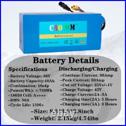 48V 36V 10Ah 14Ah 20Ah Lithium ion E-Bike Battery For Electric Bicycle ebike BMS