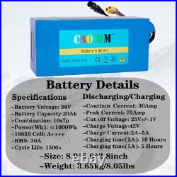48V 36V Lithium ion Battery For 200W-1500W Electric Bicycle Mountain Bike Charge