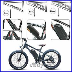 48V 52V 15Ah E-Bike Battery Electric Bicycle Pack Lockable 750w 1000w Motor
