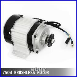 48V 750W Electric Brushless Motor Fit Electric Scooter Bicycle Go Kart Tricycle