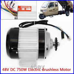 48V 750W Electric Brushless Motor Fit Electric Scooter Bicycle Go Kart Tricycle